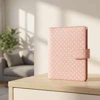 Carnet/Journal/Agenda Hongbo avec couverture en cuir imprimée à pois, organisateur magnétique, idéal pour la rentrée scolaire ou comme cadeau de vacances