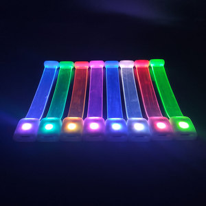 <span class=keywords><strong>DMX</strong></span> kiểm soát <span class=keywords><strong>LED</strong></span> vòng đeo tay dây đeo cổ tay chiếu sáng Glow <span class=keywords><strong>LED</strong></span> nhấp nháy vòng đeo tay cho Rave Đảng - Product Image 3