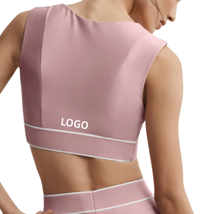 Nuovo Design Estivo, Gilet Sportivo Senza Maniche alla Moda, Completo Yoga a Vita Alta per Fitness, Tuta Aderente da Donna, Marca AIL - Product Image 2