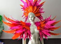 Teint bleu clair flèche coupe plume de dinde plume pour artisanat coiffure couvre-chef chapeau Costume millnery accessoire carnaval fête décor