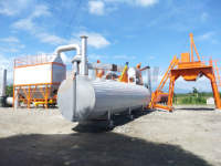 QLB série 10TPH mini usine d'asphalte avec mélangeur à tambour et composants finis de base PLC Bin