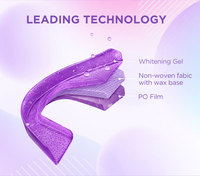 Violet Purple - Tiras Blanqueadoras de Dientes en Forma de U, 10 Pares, 20 Piezas - Fórmula HP de Menta Fresca - Cuidado Dental Profesional para Uso en el Hogar Onuge