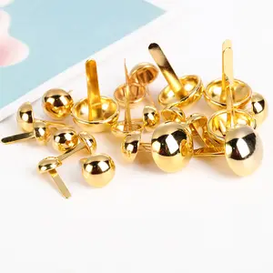 OEM Top Quality School Stationery A Variety Of Specifications Of Double Head Round Head Soft Head Gold Thumb Tacks