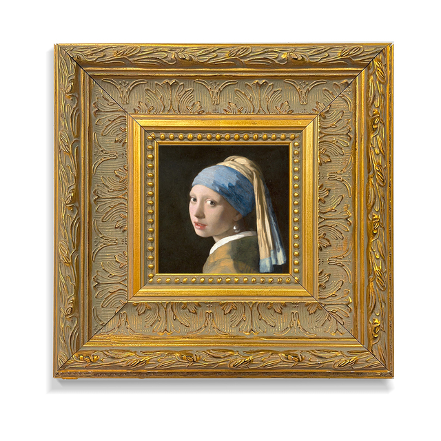 Custom Luxury Canvas Picture Frames Wall Decorative Gold Wooden Oil Painting Classic Baroque Frame Moulding