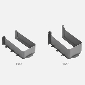 Unihopper U-shaped Drawer <b>Slide</b> H80 H120 Soft Closing Steel Minimalist Design - Product Image 1