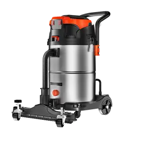 High Power Heavy Duty Dual Motor Stainless Steel Industrial Wet Dry Vacuum Cleaner For Cleaning Dust Coarse Dirt
