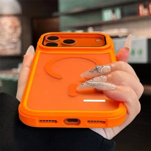 Película de lente de cubierta completa, soporte de acrílico esmerilado mate translúcido, funda de teléfono magnética para <span class=keywords><strong>iPhone</strong></span> 17 16 15 14 <span class=keywords><strong>13</strong></span> <span class=keywords><strong>12</strong></span> <span class=keywords><strong>Pro</strong></span> <span class=keywords><strong>Max</strong></span> Plus Air - Product Image 4