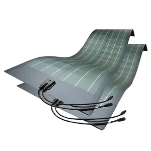 Solar Panels 100W 250W Flexible Solar Panel Kit Narrowboats For Boats Roof With Cables