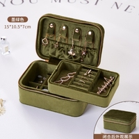 Flanell Umweltfreundliche Schmuckaufbewahrungsbox für Hochzeit Chinesisches Neujahr Ostern - Modisches Rechteckiges Design für Ringe Halsketten