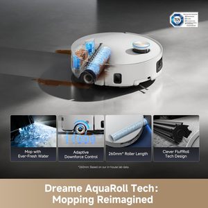 หุ่นยนต์ดูดฝุ่น Aqua10 Ultra Roller แรงดูด 30000Pa ทำความสะอาดตัวเอง หลบหลีกสิ่งกีดขวางด้วย AI ป้องกันพรมเสียหาย กล้อง AI - Product Image 1