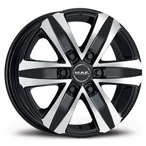 Stone6 Black Mirror 8,5J20 Et30 6X139,7 Ruedas de aleación para automóviles de pasajeros Índice de carga 1215 MAK F85206TBM30VU CB100,1 - Product Image 1