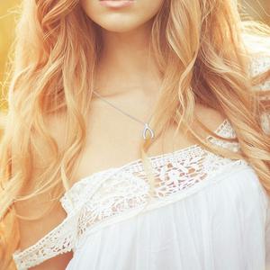 Collar con Colgante de Hueso de la Suerte de Plata de Ley 925 con Ópalo, Joyería de Moda - Product Image 4