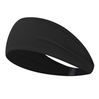 Bandeau large extensible de haute qualité Yihaoyi, logo brodé personnalisé, unisexe, yoga, cyclisme, gym, entraînement, protection du front