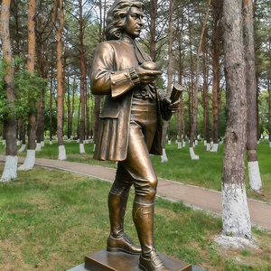 Sculptures de célébrités en bronze au design moderne personnalisé, figurines de Newton, églises intérieures, cimetières, temples, figurines en fonte, 1 an - Product Image 5