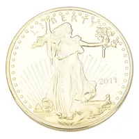 Coin Hot Sale 40mm Liberty Souvenir Coin Personalized Logo New Souvenir Metal Coin For Gift