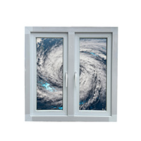 Fenêtre à battant moderne triple vitrage PVC insonorisée de haute qualité, personnalisable pour maison, appartement, école