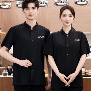 Chef uniforme à manches courtes vêtements hôtel Chef manteau uniforme pour Restaurant Logo personnalisé - Product Image 1