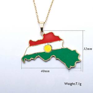 Nuova collana con mappa in acciaio inossidabile Rica Cuba Dominican <span class=keywords><strong>Ecuador</strong></span> Haiti Kurdistan Panama Paraguay Uruguay veneziana collana - Product Image 5
