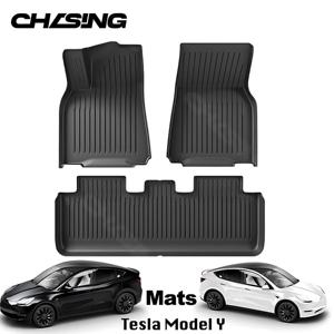 Bonne qualité tous temps pour Tesla modèle Y couverture de siège arrière tapis de <span class=keywords><strong>protection</strong></span> tapis de sol en <span class=keywords><strong>caoutchouc</strong></span> tapis de <span class=keywords><strong>coffre</strong></span> pour <span class=keywords><strong>voiture</strong></span> - Product Image 4