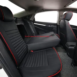 עור מקורי רכב מושב מכסה רכב אביזרי פנים קישוט Custom רכב מושב כיסוי עבור 2016-2020 הונדה סיוויק