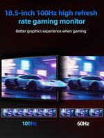 Monitor Portátil de 18.5'' 1080P 100Hz con Tiempo de Respuesta de 5ms, 100% SRGB, Carcasa de Aleación de Aluminio, Monitor IPS de Viaje con USB-C para Pantalla Grande