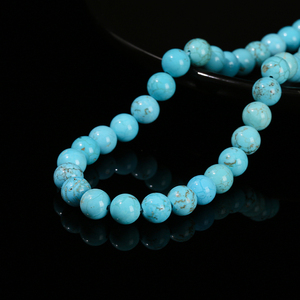 Hạt đá quý tự nhiên màu xanh lam xanh lá cây kiểu Picasso Tubetian Arizona Châu Phi, hình tròn, không gắn, của JD GEMS, dùng làm đồ trang sức - Product Image 4