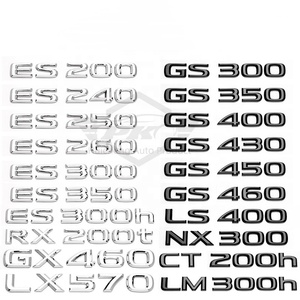 <span class=keywords><strong>Insigne</strong></span> d'autocollant de logo de lettre de coffre de style de voiture en métal pour <span class=keywords><strong>Lexus</strong></span> NX200t NX250 NX300h ES350 ES200 ES300 RX350 RX450 LX570 LX45 - Product Image 3
