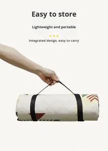 Tapis ultrasonique en film d'aluminium extra large Tapis de plage imperméable à l'humidité pour le camping en plein air, la randonnée Tapis de pique-nique épaissi - Product Image 5