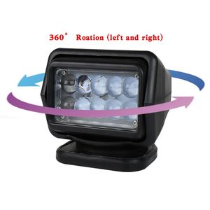 Spot 1km IP65 7 pulgadas 50W reflector led pequeño volumen Luz de búsqueda Marina luz de trabajo LED con control de degradación - Product Image 4