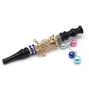 Crystal Beetle Charm Metal Hookah Mouthpiece High Quality Zircon Shisha Mouth Tip Portable Hygiene Filter Pipe Nozzle Art - Product Image 2