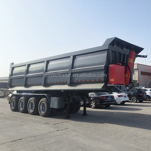 נגרר משאית פלדה 40 רגל 60 רגל 3/4/5 סרנים, 40 טון 60 טון 70 טון, נגרר אחורי, משאית עפר, נגרר טיפפר, הובלה למכירה מחיר - Product Image 5