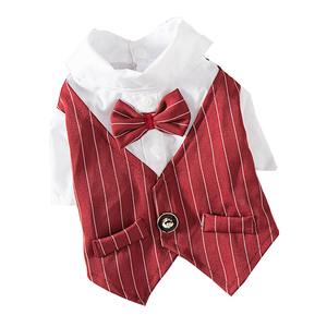 Abbigliamento per Animali Domestici all'Ingrosso, Camicia per Cani con Papillon, Adatta per Matrimoni e Feste, per Cuccioli, Bulldog Francese, <span class=keywords><strong>Carlino</strong></span> - Product Image 3