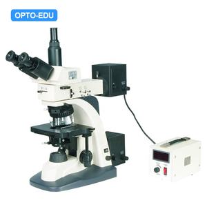 OPTO-EDU A13.1104 50x-400x Champ Lumineux et Foncé avec la Longue Distance de Fonctionnement <span class=keywords><strong>microscope</strong></span> Métallurgique Trinoculaire - Product Image 4