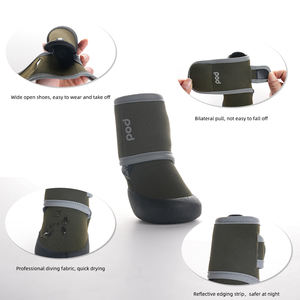 4 in un Set impermeabile antiscivolo all'aperto comodi <span class=keywords><strong>stivali</strong></span> da pioggia in Silicone per animali domestici scarpe lunghe scarpe per cani per animali domestici - Product Image 4