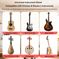 Support de guitare en A robuste Yinyu GS720 avec protection EVA pour studio et performance sur scène
