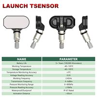 Nouveauté LAUNCH TSENSOR-B Capteur de pression des pneus Bluetooth RF compatible avec Tesla Model 3/Y/S/X