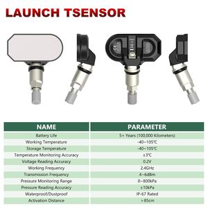 สินค้ามาใหม่ TSENSOR-B เซ็นเซอร์วัดแรงดันลมยางบลูทูธ RF เหมาะสำหรับรถยนต์เทสล่า รุ่น 3/Y/S/X - Product Image 6