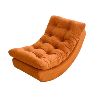 Moderna Sedia a <span class=keywords><strong>Dondolo</strong></span> di Design Creativo Poltrona Singola da Relax per Balcone Camera da Letto Soggiorno Comoda per il Tempo Libero - Product Image 4