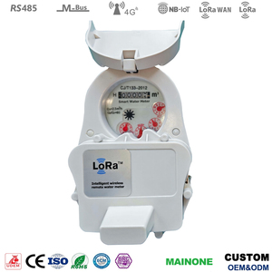 Từ xa thông minh đồng hồ nước IP68 OEM trả trước nước <span class=keywords><strong>Flow</strong></span> <span class=keywords><strong>Meter</strong></span> <span class=keywords><strong>GSM</strong></span> 4 gam NB Lora lorawan 15 mét Lora Đồng hồ nước - Product Image 4