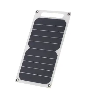 Cargador solar portátil de 6W y 5V, panel solar monocristalino