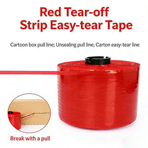 Ruban adhésif MOPP bleu à ouverture facile, adhésif permanent simple face pour carton, sac, boîte, <span class=keywords><strong>bande</strong></span> de déchirement résistante à la chaleur avec ruban - Product Image 5