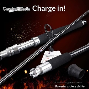 Canne à pêche en carbone croisé de haute qualité 2,3 m avec guides Fuji Japonais GT pour la pêche en <span class=keywords><strong>bateau</strong></span> au thon, GT, et groupére en mer - Product Image 2