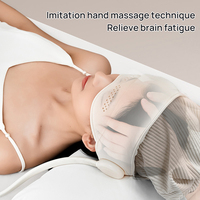 Masseur portable pour soulager les migraines avec chaleur et massage par airbag, relaxation des yeux et de la tête pour réduire le stress et la fatigue