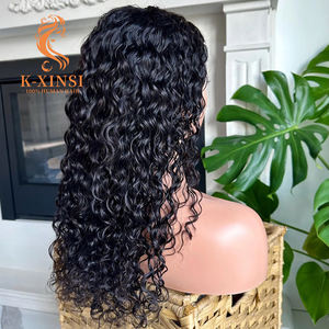 Peluca de Cabello Humano Virgen Brasileño sin Procesar con Ondas de Agua y Puntas Gruesas, Peluca Frontal de Encaje, Venta al por Mayor - Product Image 2