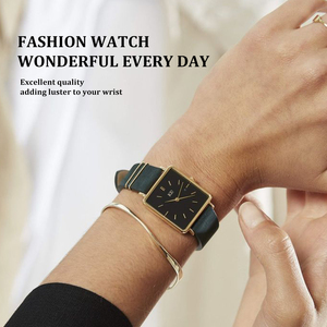 <span class=keywords><strong>Montre</strong></span> de luxe pour femmes en acier inoxydable doré, mouvement <span class=keywords><strong>à</strong></span> quartz japonais, cadran <span class=keywords><strong>à</strong></span> aiguilles, bracelet en cuir décontracté, <span class=keywords><strong>montre</strong></span> tendance pour femmes - Product Image 2