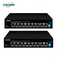 Switch PoE Fast Ethernet non géré 10 ports, portée longue 300M, AI VLAN Watchdog, alimentation intégrée 96W 120W pour réseau CCTV