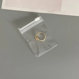 Sacs à fermeture éclair en PVC transparent pour bijoux, pochettes en plastique transparent refermables pour bracelets, joncs et petits bijoux - Product Image 1