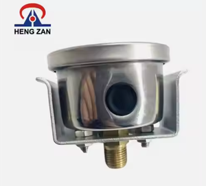 Manómetro de baja presión de GLP tipo soporte <span class=keywords><strong>industrial</strong></span> HENGZAN 2025 de 2 pulgadas, manómetro <span class=keywords><strong>general</strong></span> de gas y líquido de acero inoxidable/latón 1% - Product Image 4