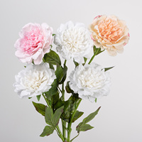 Buket Bunga Peony Buatan Sentuhan Asli Tangkai Panjang Satu Kuntum Grosir untuk Dekorasi Rumah & Pernikahan