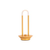 Lampe de table brevetée 2025, lampe de table LED moderne de luxe pour hôtel, chevet, salon, café, restaurant, lampe de table rechargeable